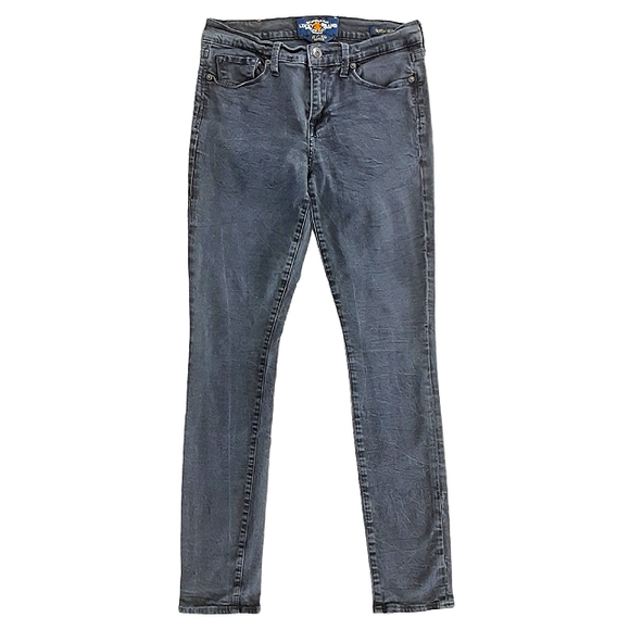 Lucky brand sophia, crinkle, distressed, color black, skinny size 8/29 - Picture 1 of 7